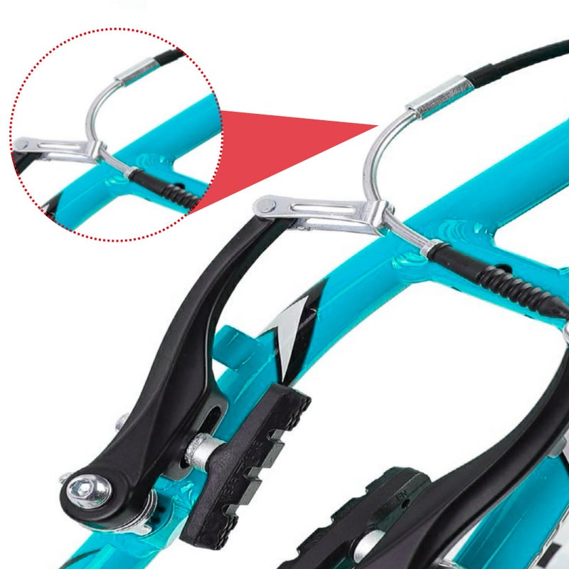 EACOZY Bike V Brake Noodle Cable Guide Pipe, Bicycle Brake Pipe with Rubber Boots for Mountain Bikes Bicycles - Image 5